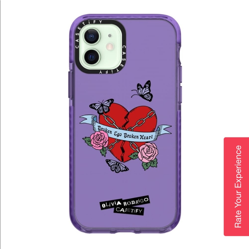 olivia rodrigo casetify broken ego case for iphone 12